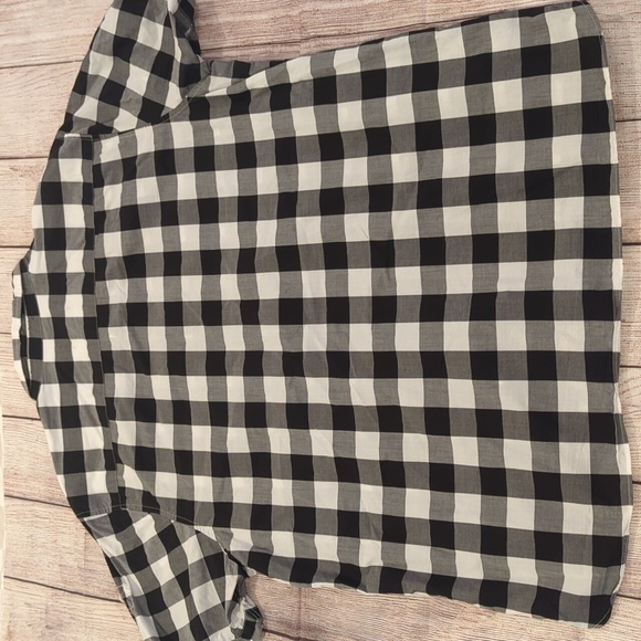 Fred Perry Black White Gingham Short sleeve button down shirt Slim fit xxl - Picture 10 of 12
